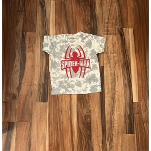 Spider-Man Kids Camo T-Shirt - Gray and Red